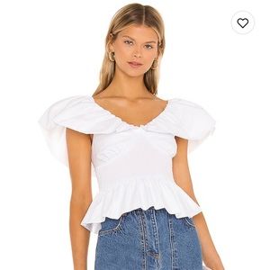 LPA “Alba” White Top Size XS New with tags